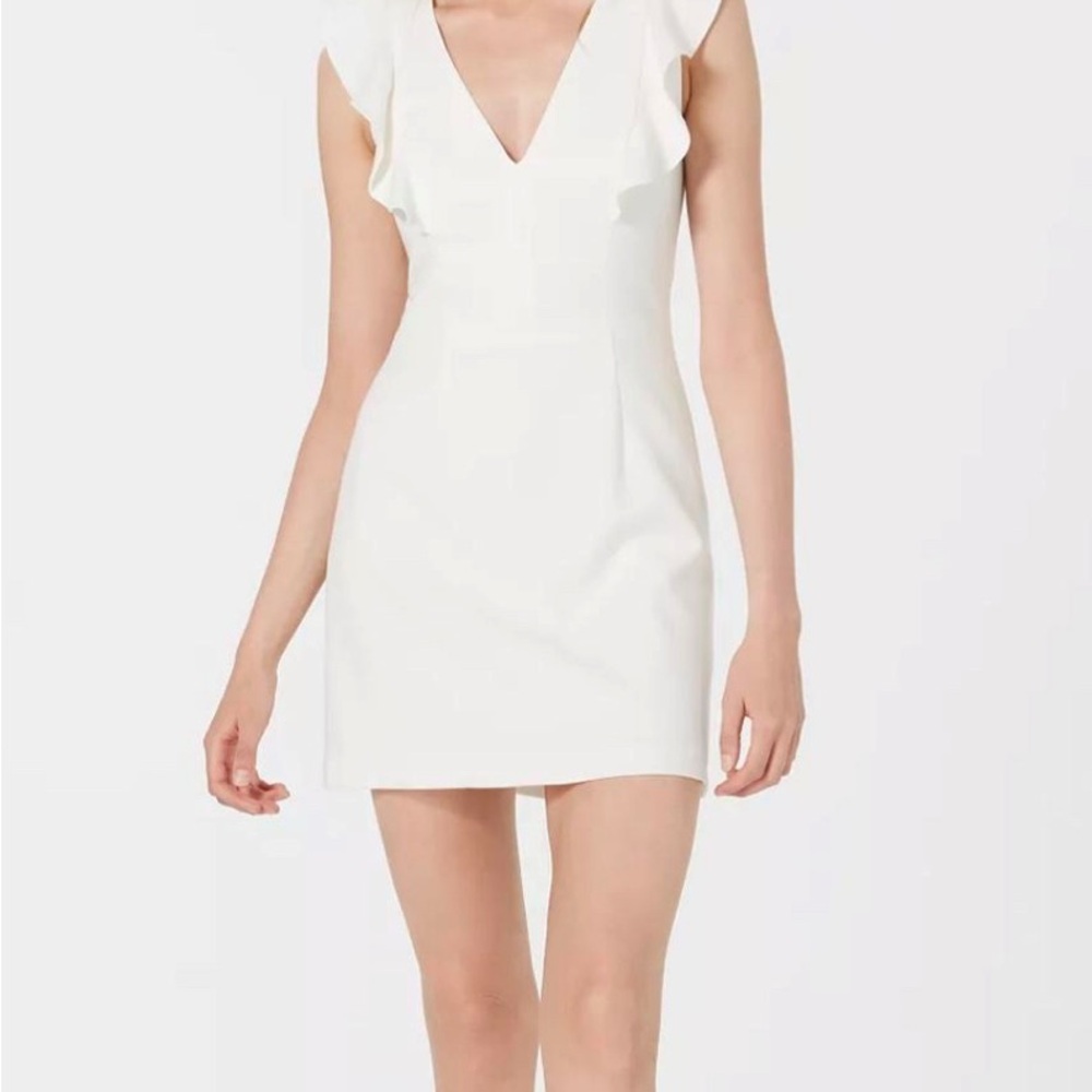 French Connection Whisper Ruffle Mini Dress, Size 6